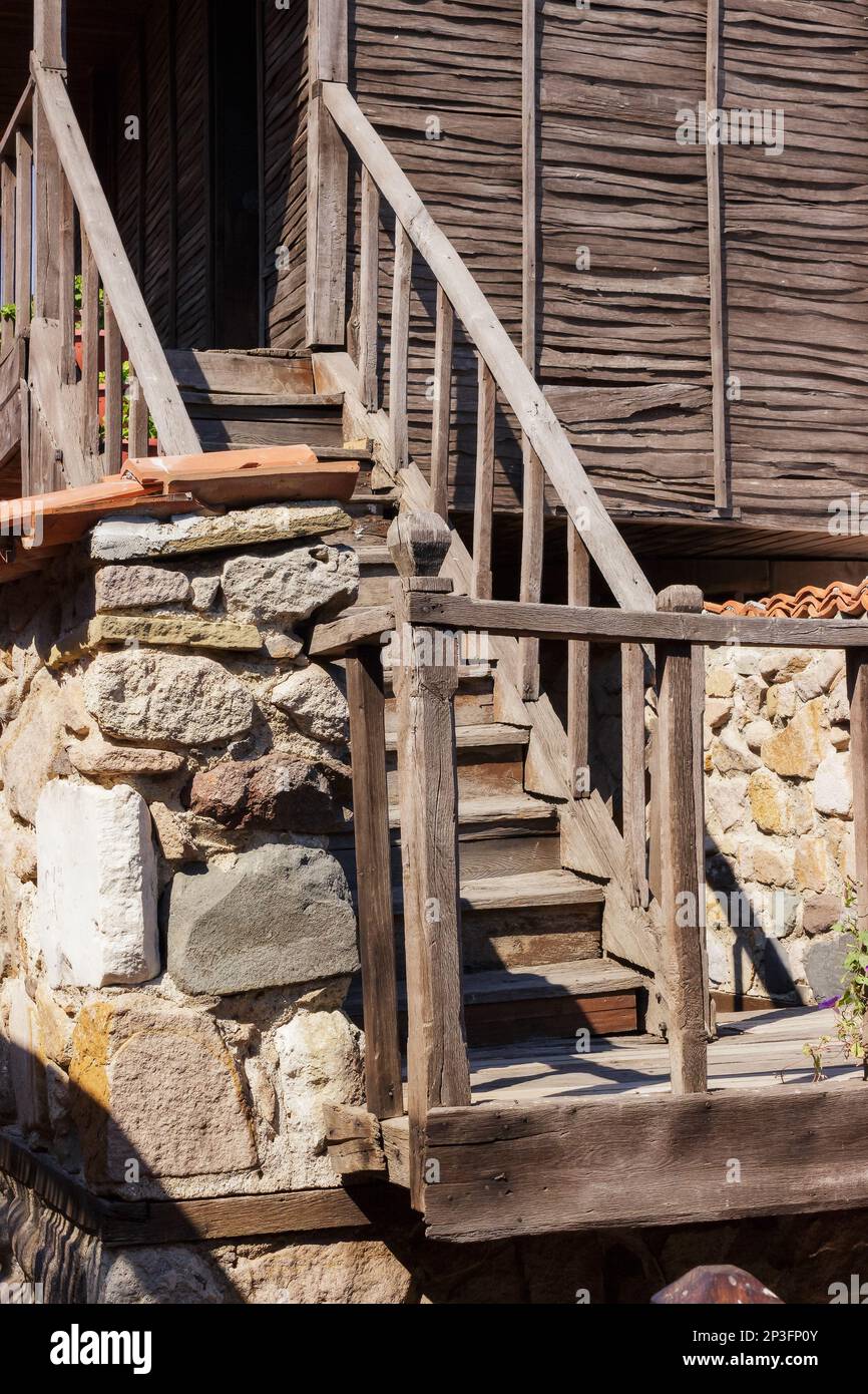 way upstairs. architecture element background Stock Photo