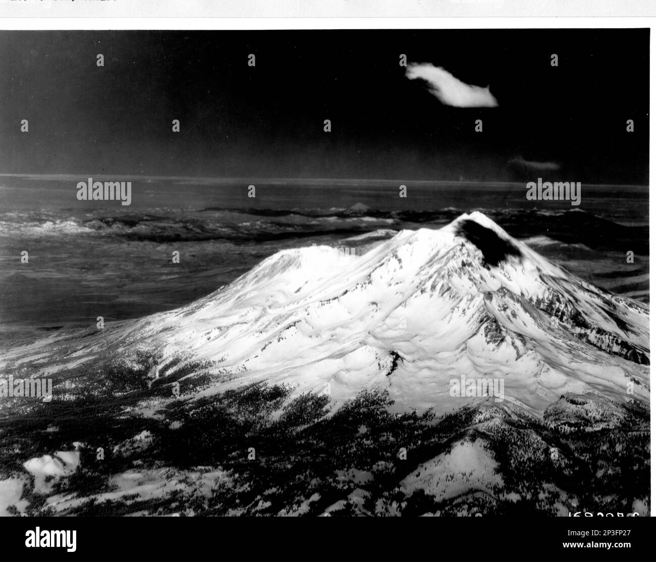 California Mt.Shasta, Aerial Photograph Stock Photo Alamy