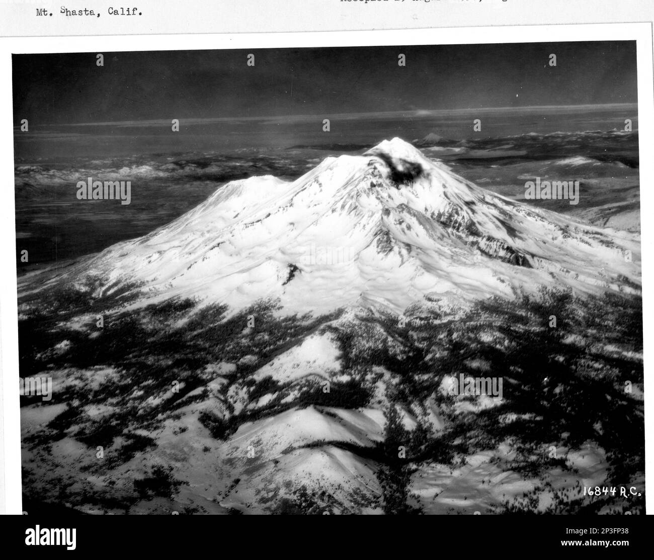 California Mt.Shasta, Aerial Photograph Stock Photo Alamy