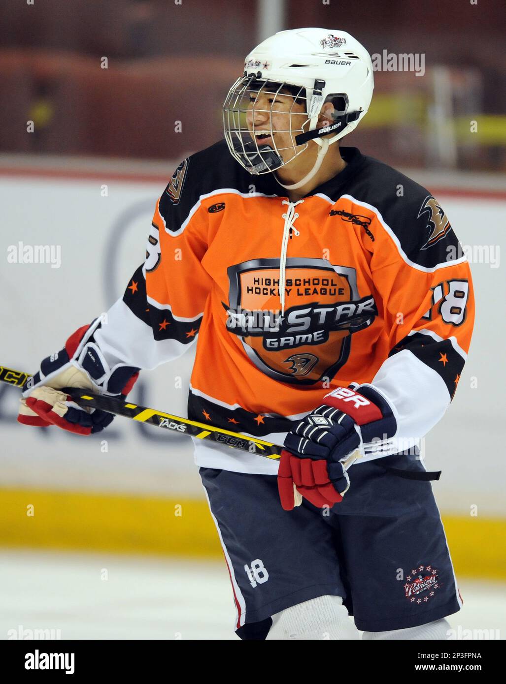 29 Jan. 2015 Orange Team (18) Tristan Ayoubi from Beckman Area Hockey