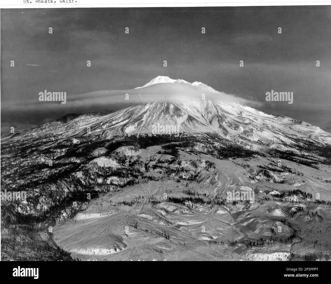 California Mt.Shasta, Aerial Photograph Stock Photo Alamy