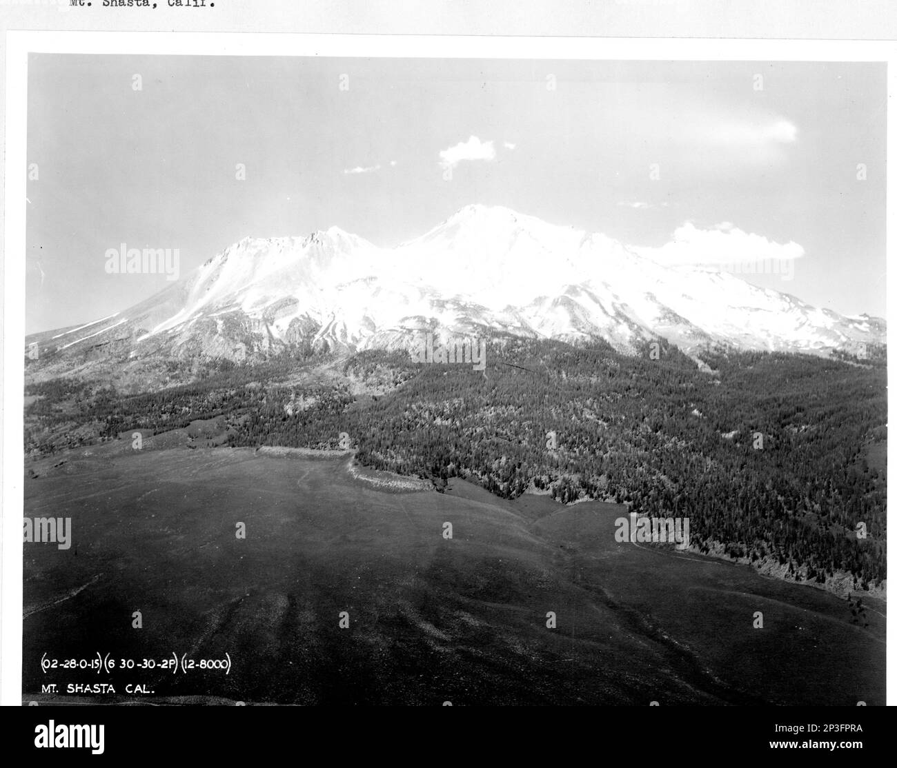 California Mt.Shasta, Aerial Photograph Stock Photo Alamy