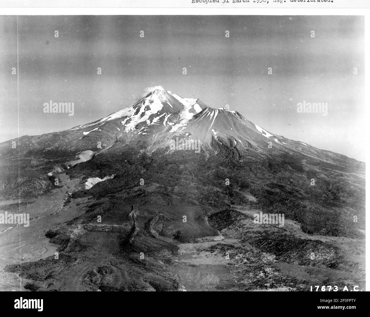 California Mt.Shasta, Aerial Photograph Stock Photo Alamy