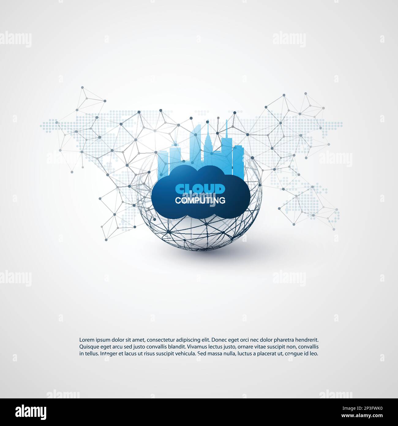 Cloud Computing and Smart City Design Concept - Digital Network ...