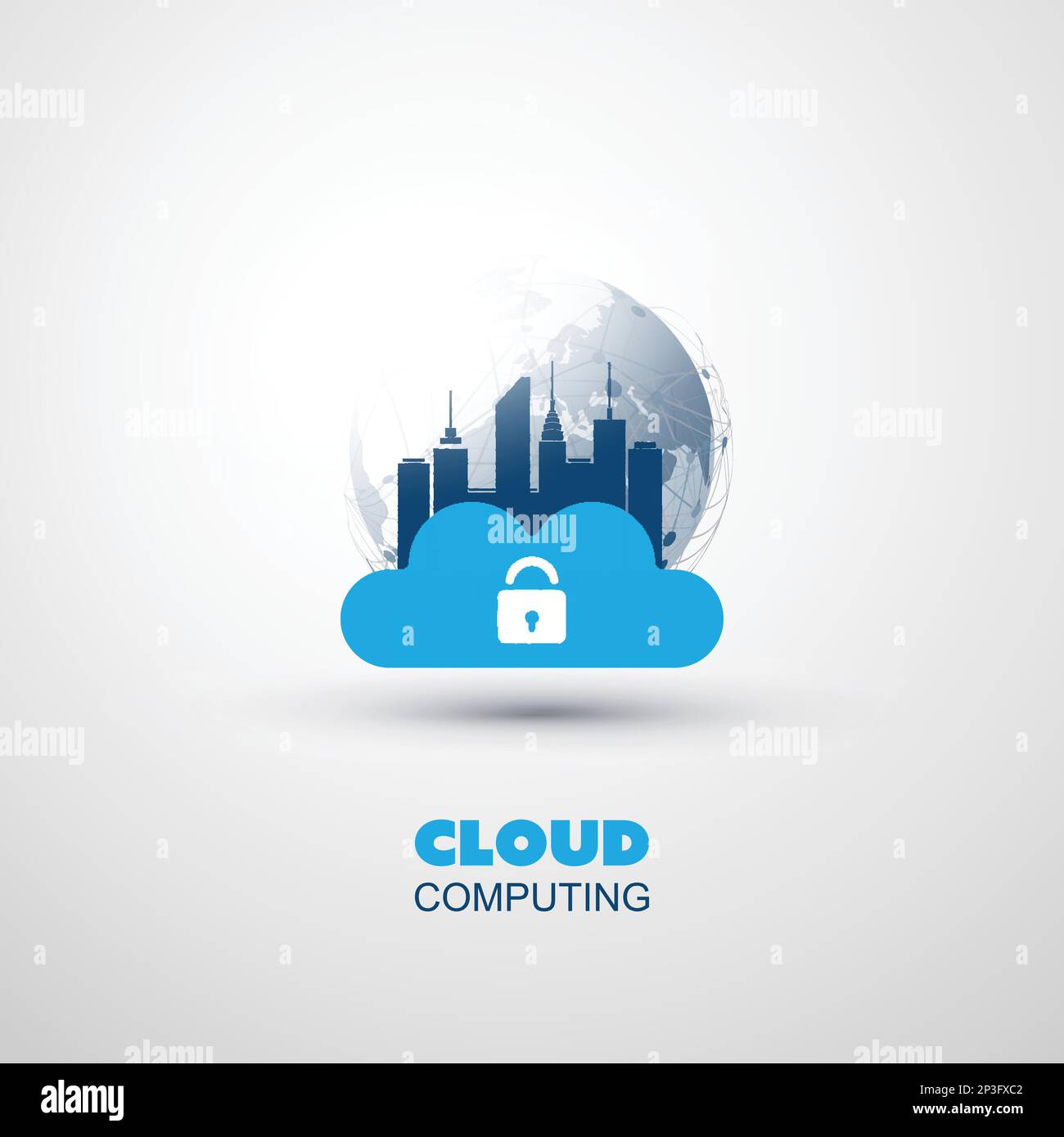 Cloud Computing and Smart City Design Concept - Global Digital Network ...