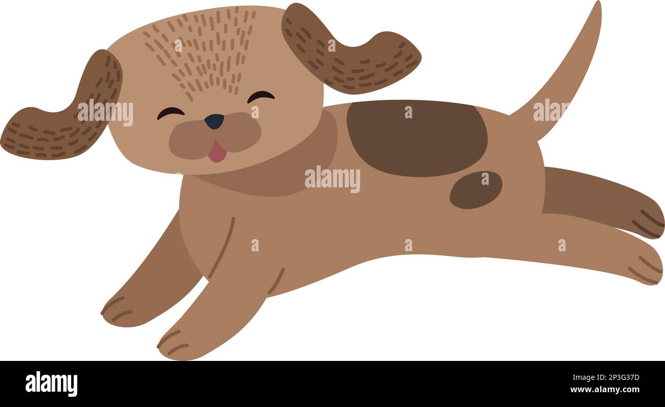 cute brown dog Stock Vector Image & Art - Alamy
