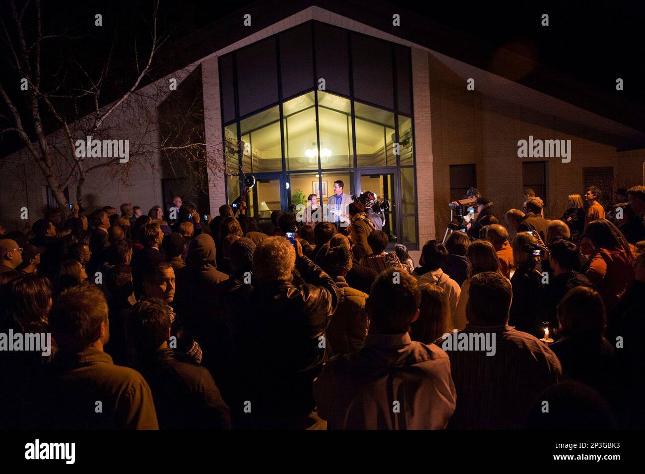 John Dehlin and his wife Margi, come out to speak to a crowd of