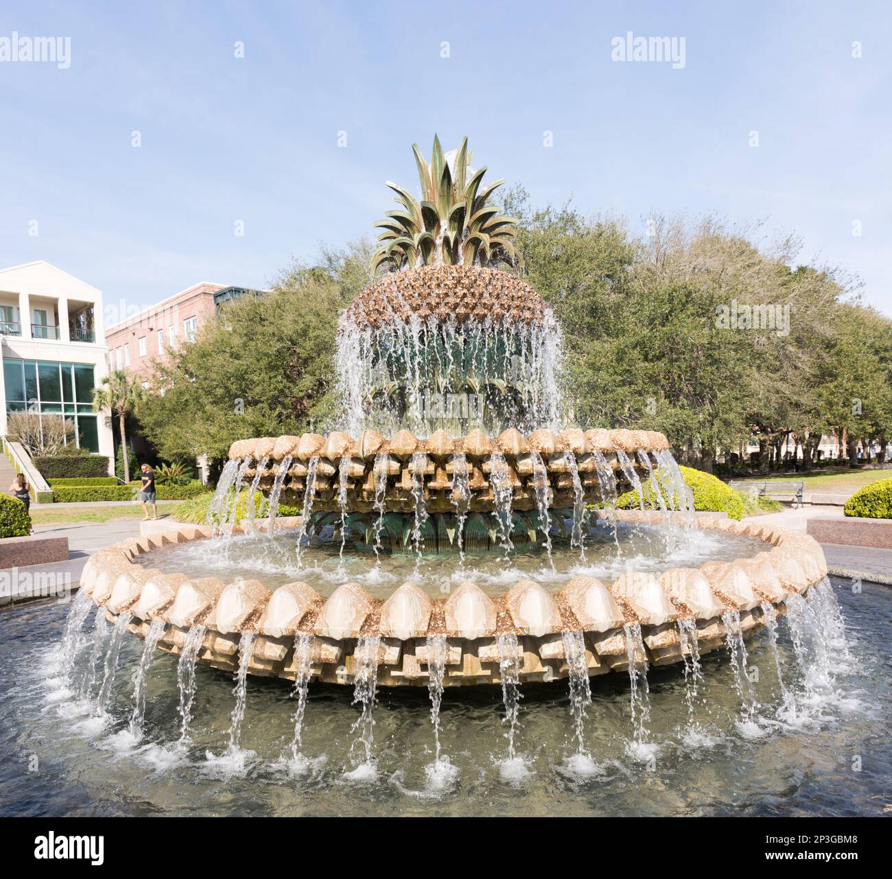 Gated entrance to Charleston Waterfront Park, Charleston, South