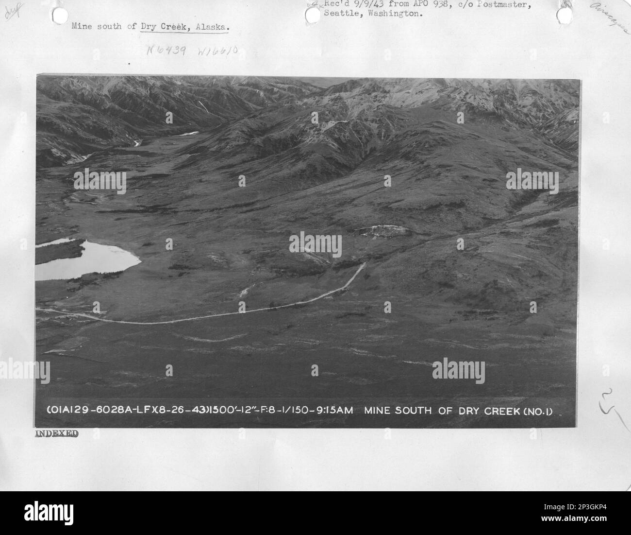 Alaska Dry Creek, Aerial Photograph Stock Photo Alamy