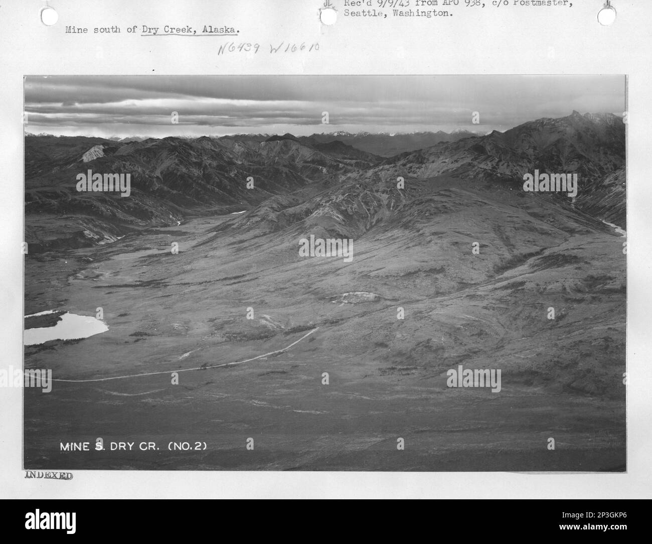 Alaska Dry Creek, Aerial Photograph Stock Photo Alamy