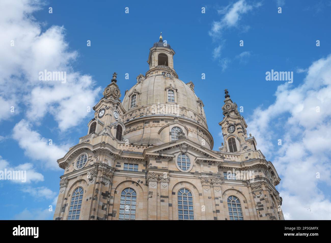 Frauenkirche Church Dome - Dresden, Soxony, Germany Stock Photo