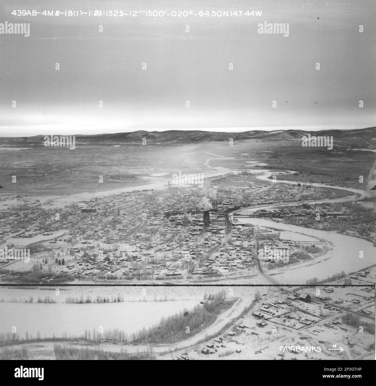 Alaska Fairbanks, Aerial Photograph Stock Photo Alamy