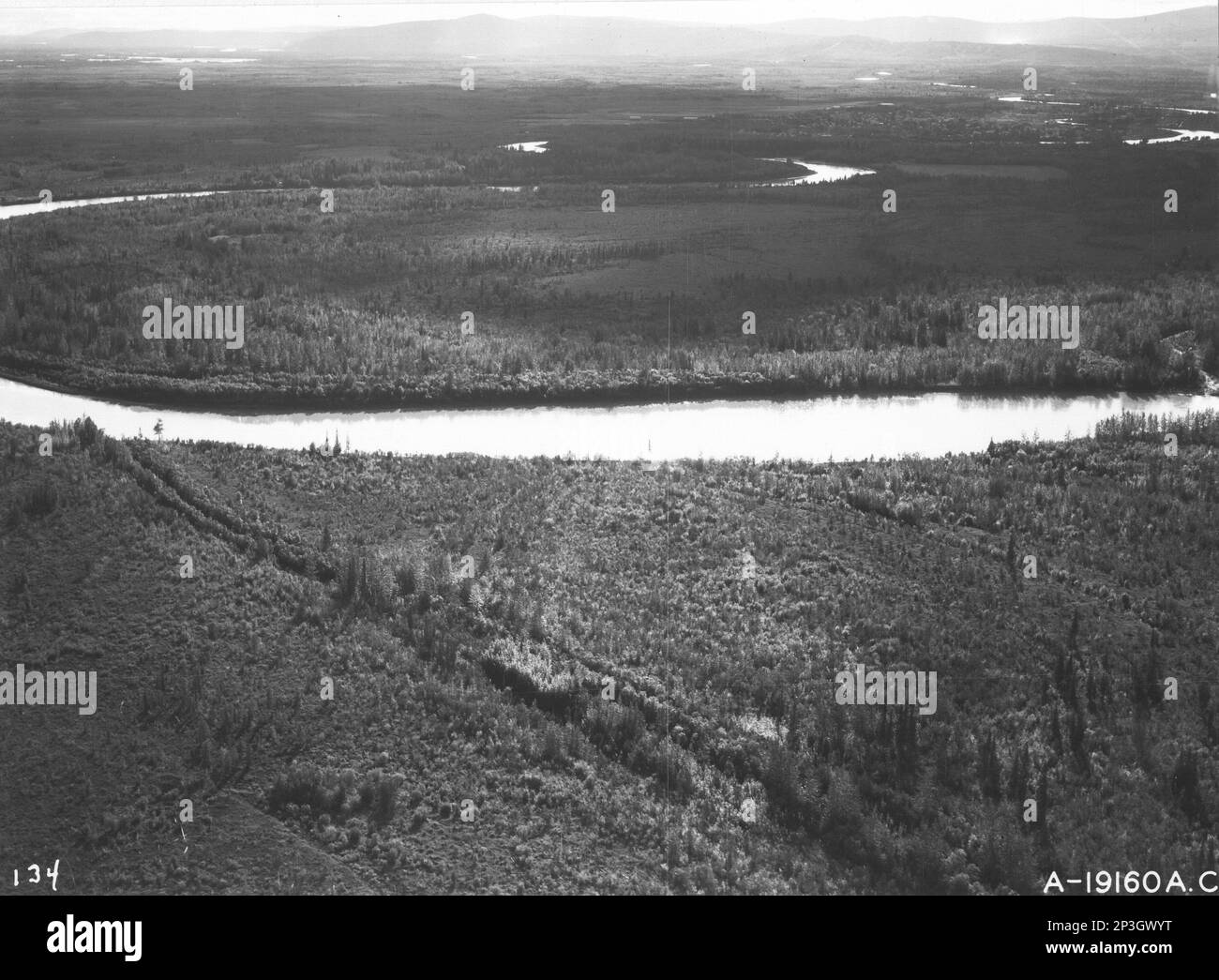 Alaska Fairbanks, Aerial Photograph Stock Photo Alamy