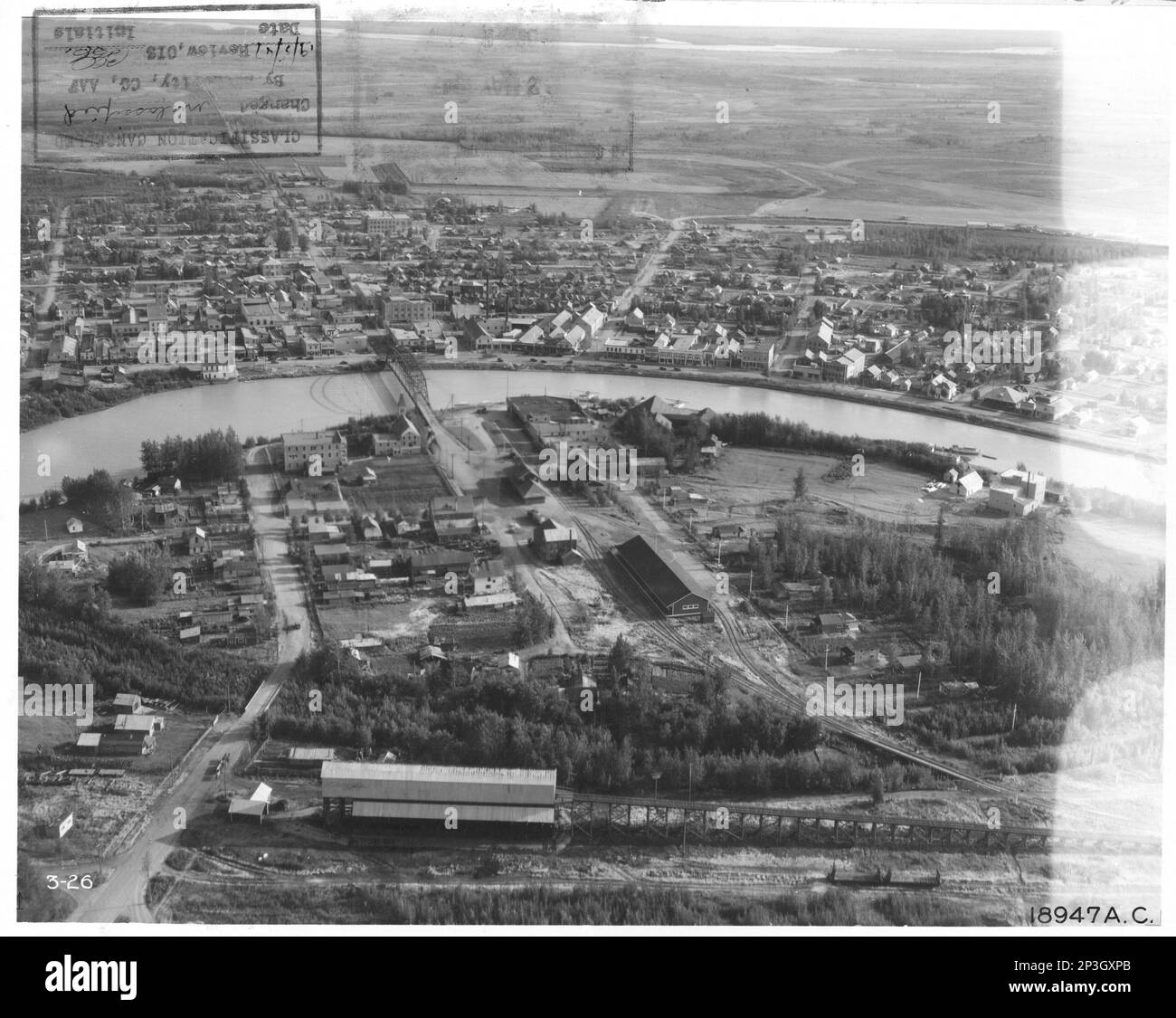 Alaska Fairbanks, Aerial Photograph Stock Photo Alamy