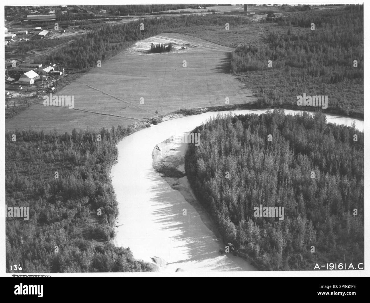 Alaska Fairbanks, Aerial Photograph Stock Photo Alamy