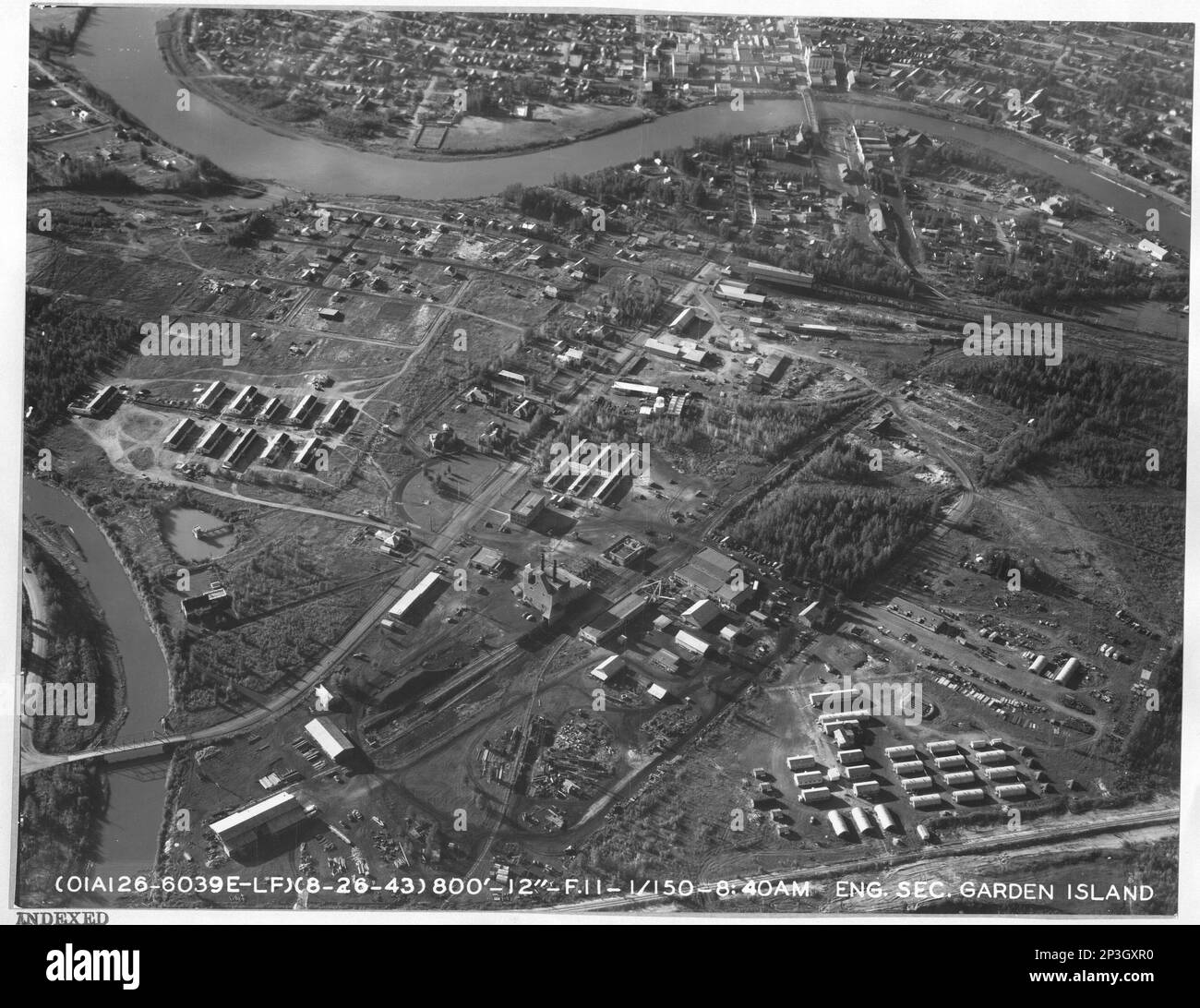 Alaska Fairbanks, Aerial Photograph Stock Photo Alamy