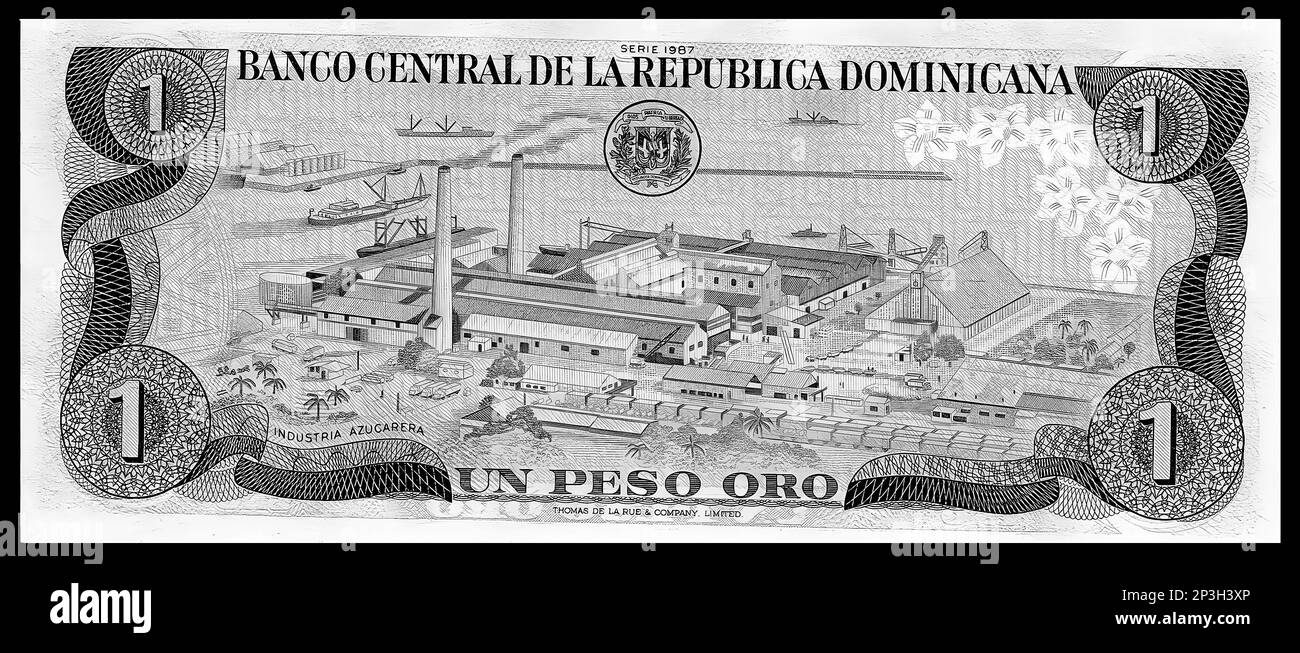 Photo Banknote Dominican Republic,1984, 1 Peso Stock Photo - Alamy