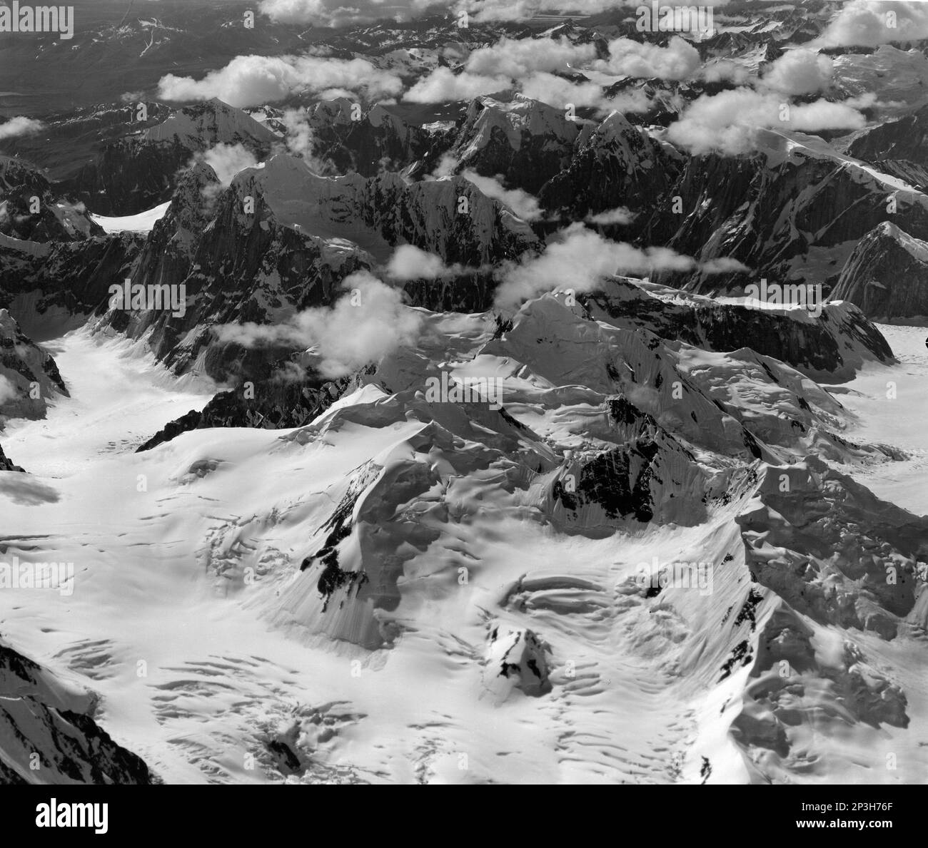 Alaska Mt. McKinley, Aerial Photograph Stock Photo Alamy
