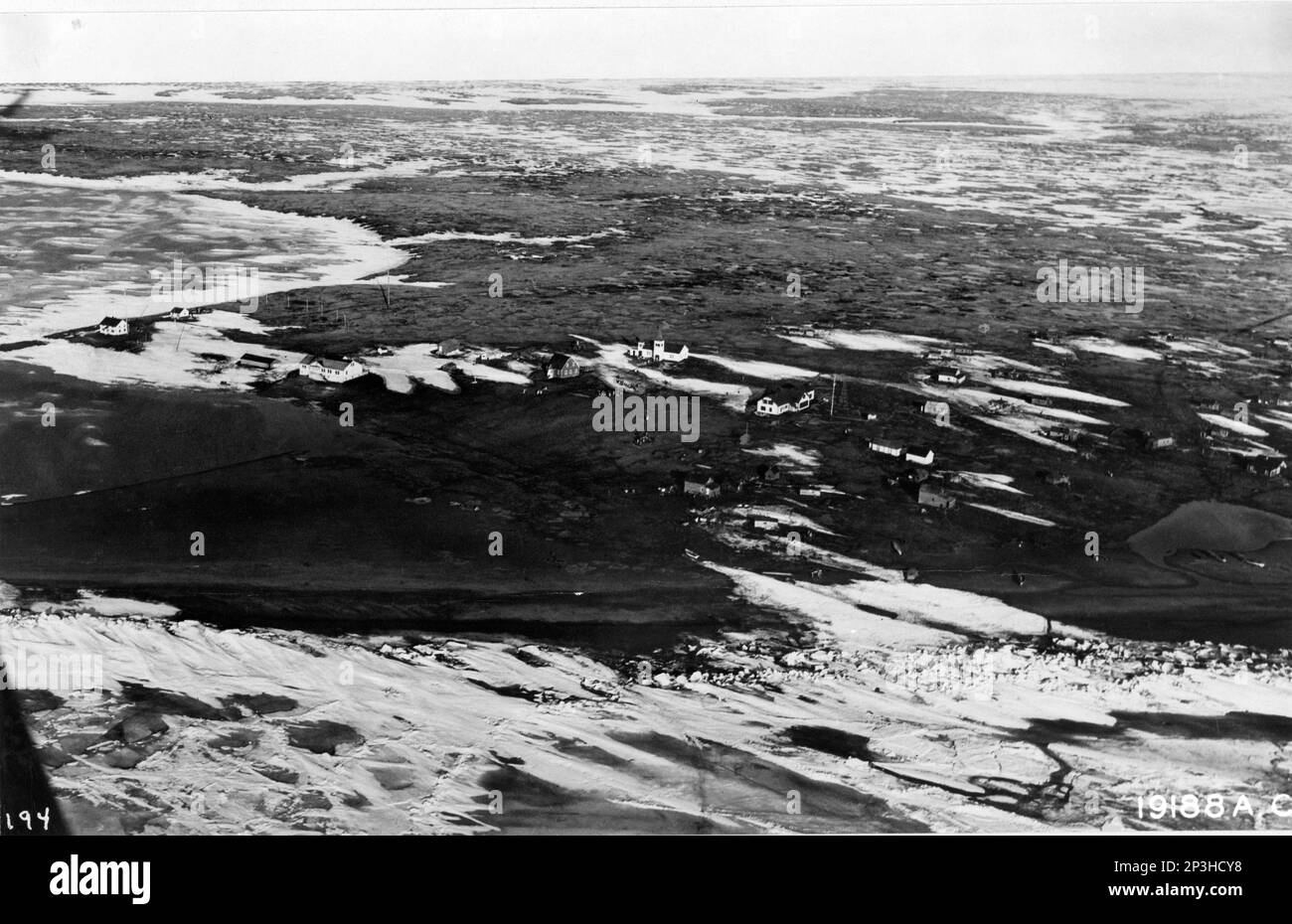 Alaska Point Barrow, Aerial Photograph Stock Photo Alamy