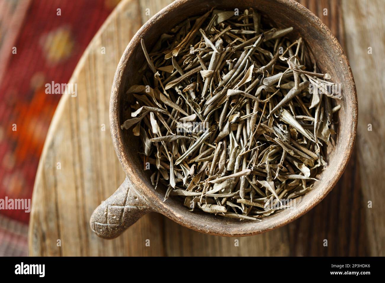 Olive leaf herb used in alternative herbal medicine to benefit