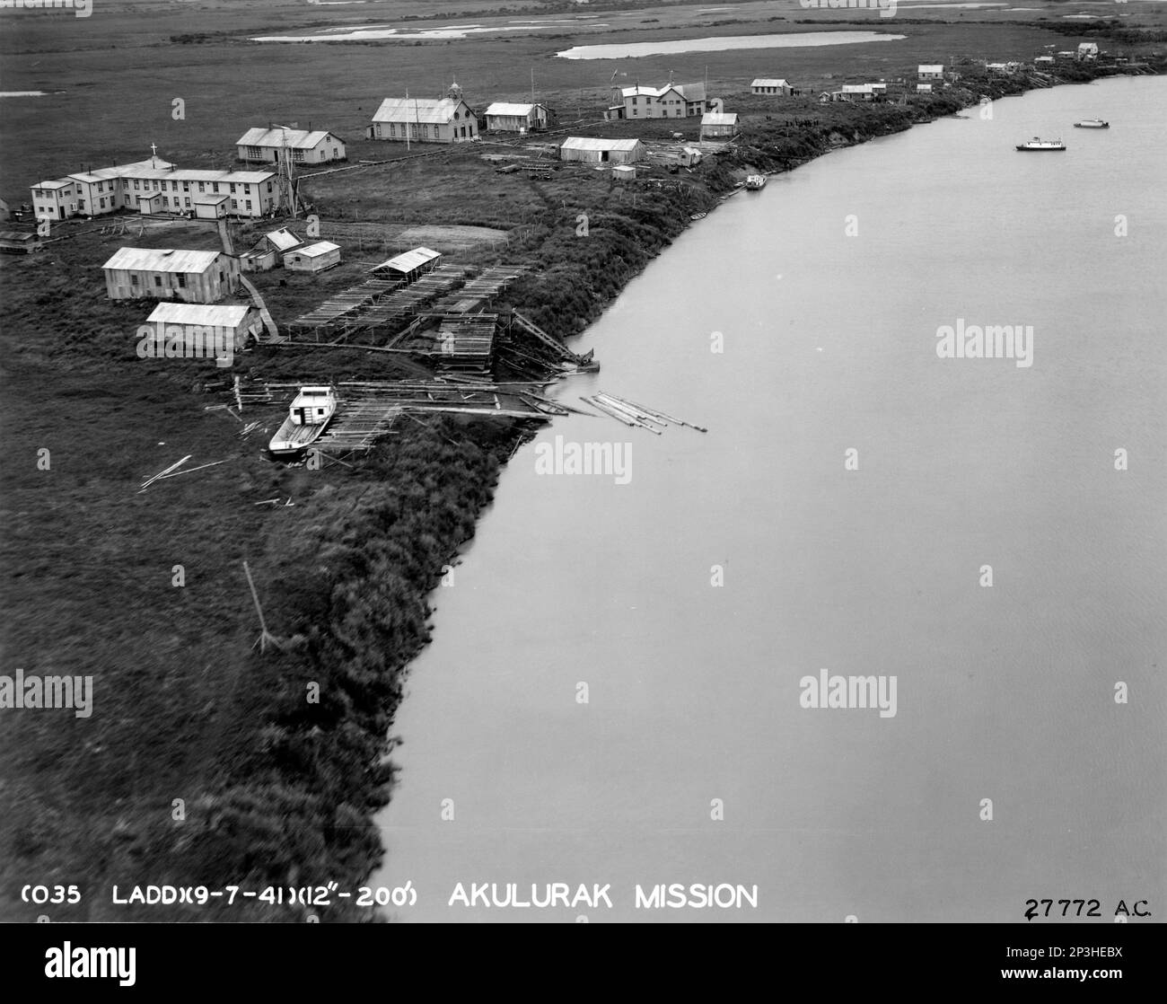 Alaska Skagway through Kodiak Island, Aerial Photograph Stock Photo