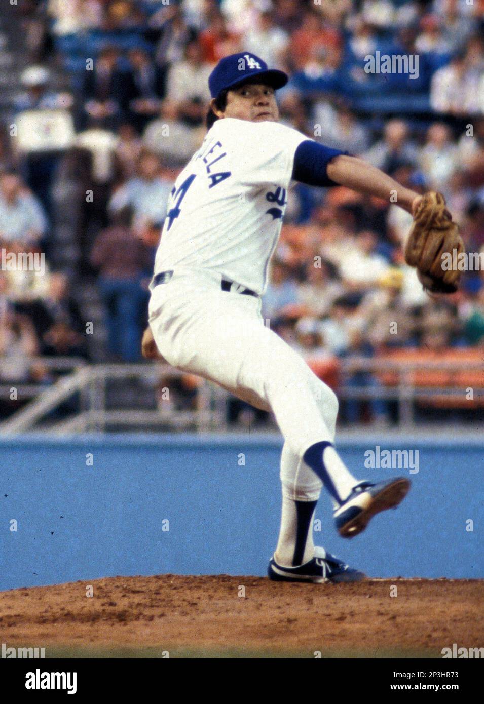 Los Angeles Dodgers Fernando Valenzuela (34) during a game from