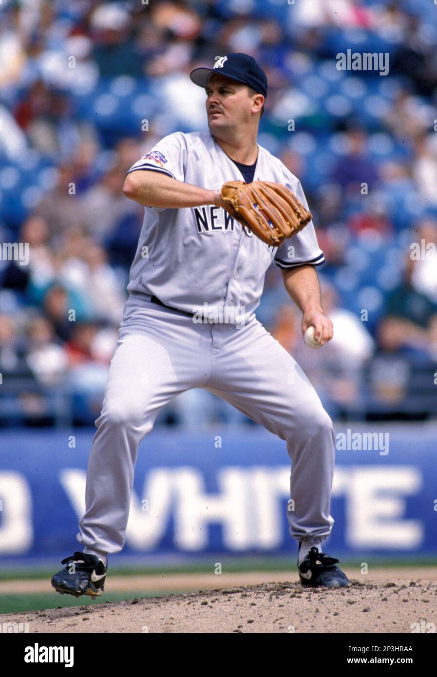 New York Yankees David Wells (33) in action during a game from his