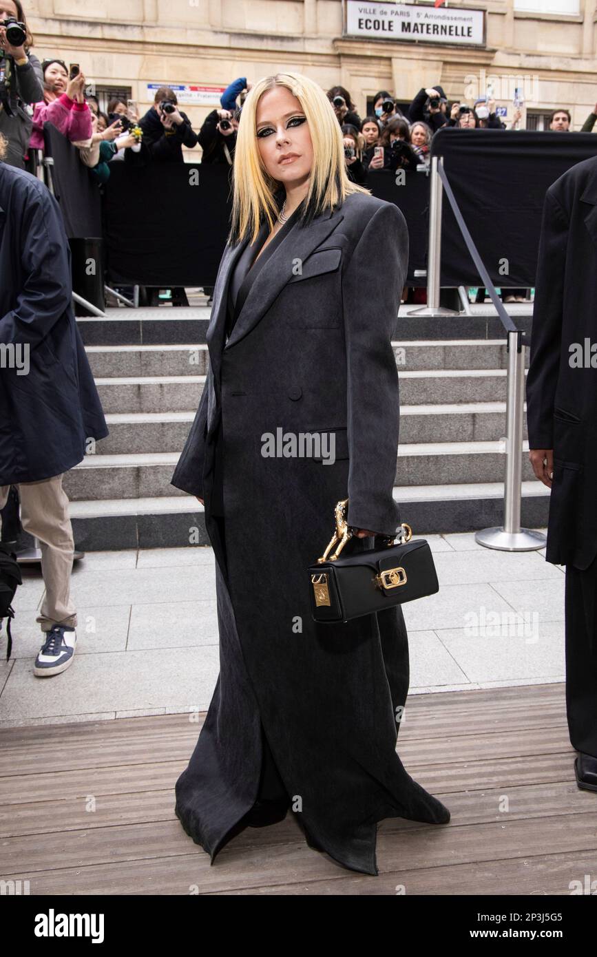 Avril Lavigne attends the Lanvin Fall/Winter 20252025 readytowear