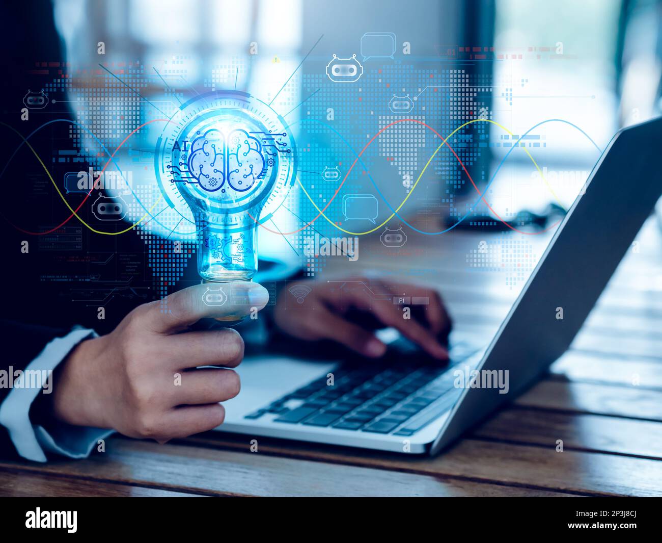 Chatbot in brain hi-res stock photography and images - Alamy