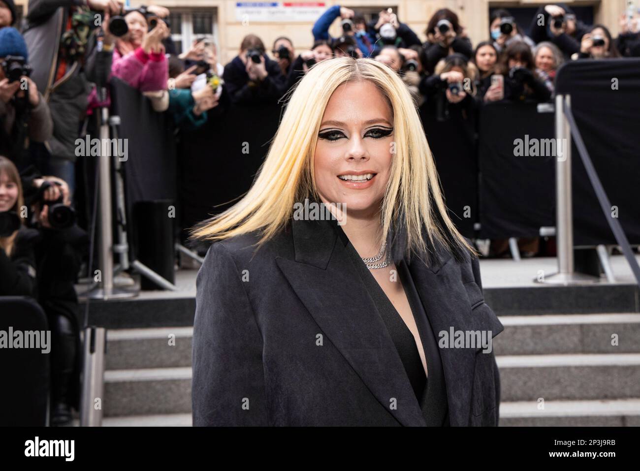 Avril Lavigne attends the Lanvin Fall/Winter 20252025 readytowear