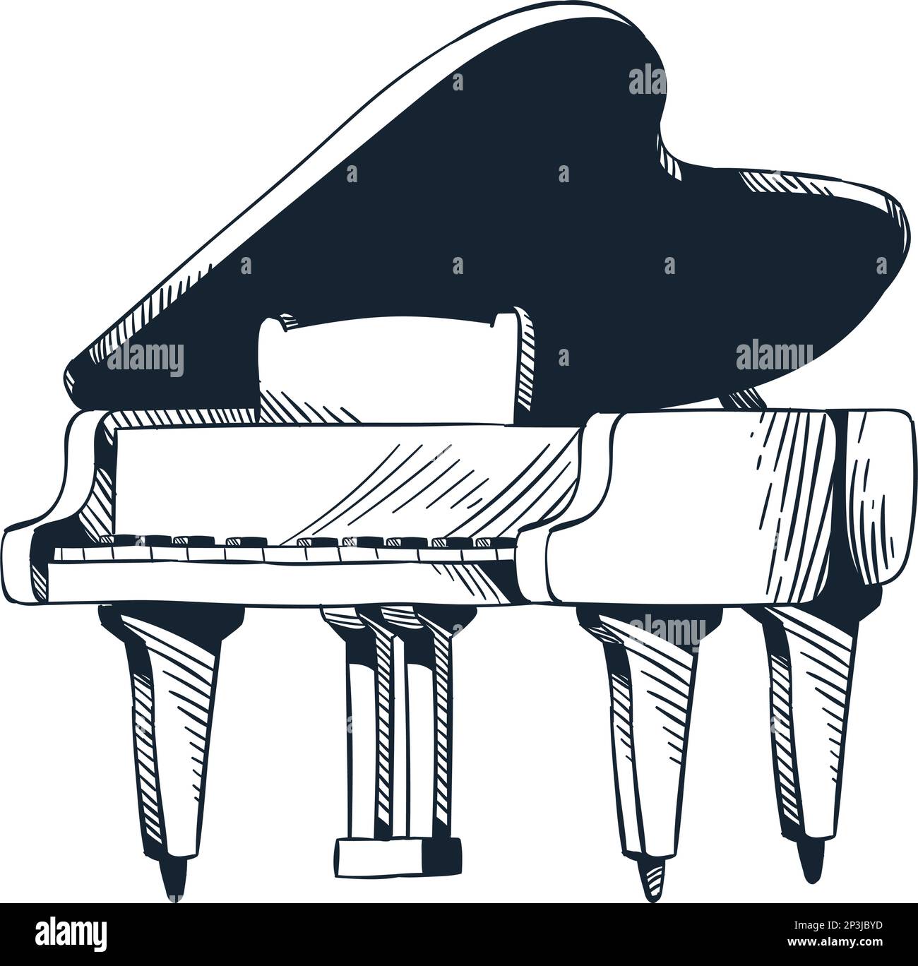 grand piano instrument musical Stock Vector Image & Art - Alamy