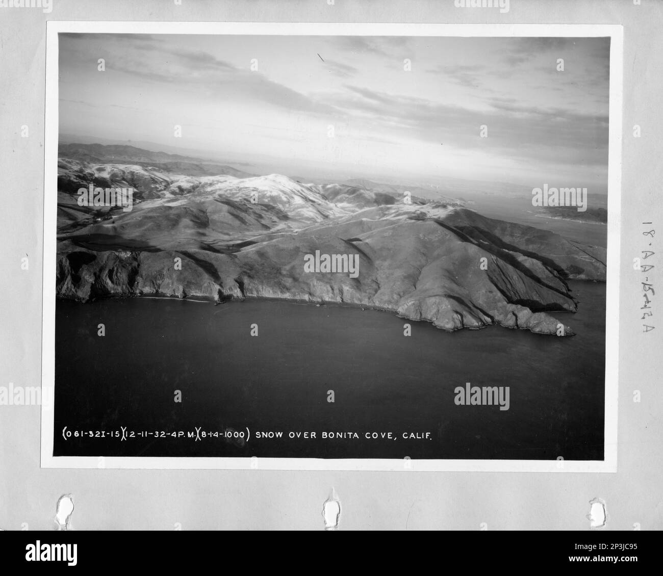 California Bonita Cove through Cabazon, Aerial Photograph Stock Photo