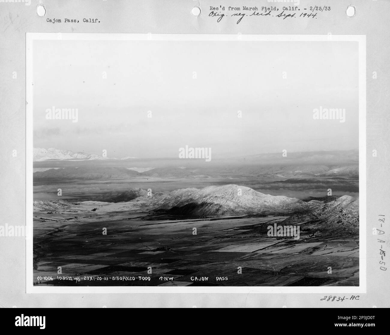 California Cajon Pass, Aerial Photograph Stock Photo Alamy