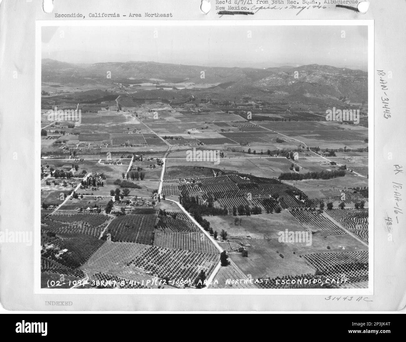 California Escondido, Aerial Photograph Stock Photo Alamy