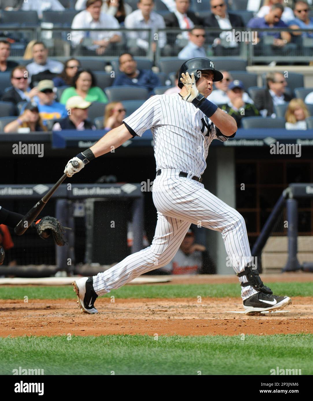 New York Yankees Infielder Mark Teixeira 25 During Game Against The Baltimore Orioles At