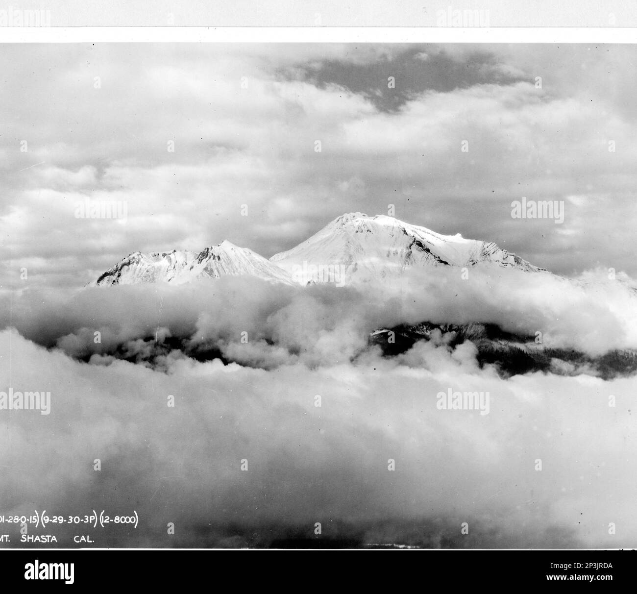 California Mt.Shasta, Aerial Photograph Stock Photo Alamy