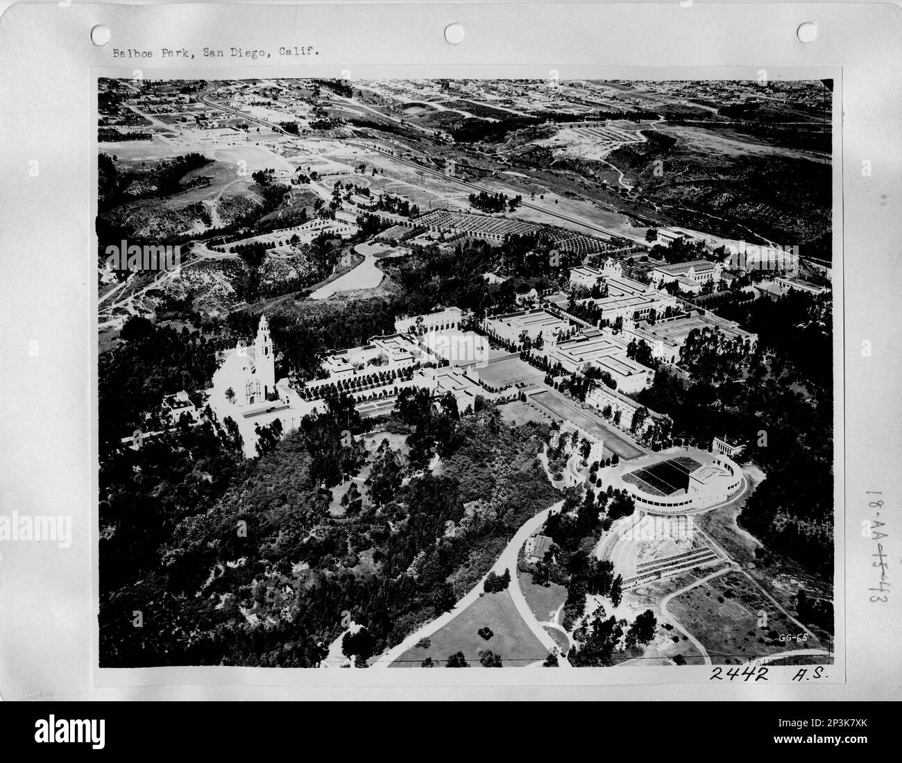 California - San Diego, Aerial Photograph. Stock Photo