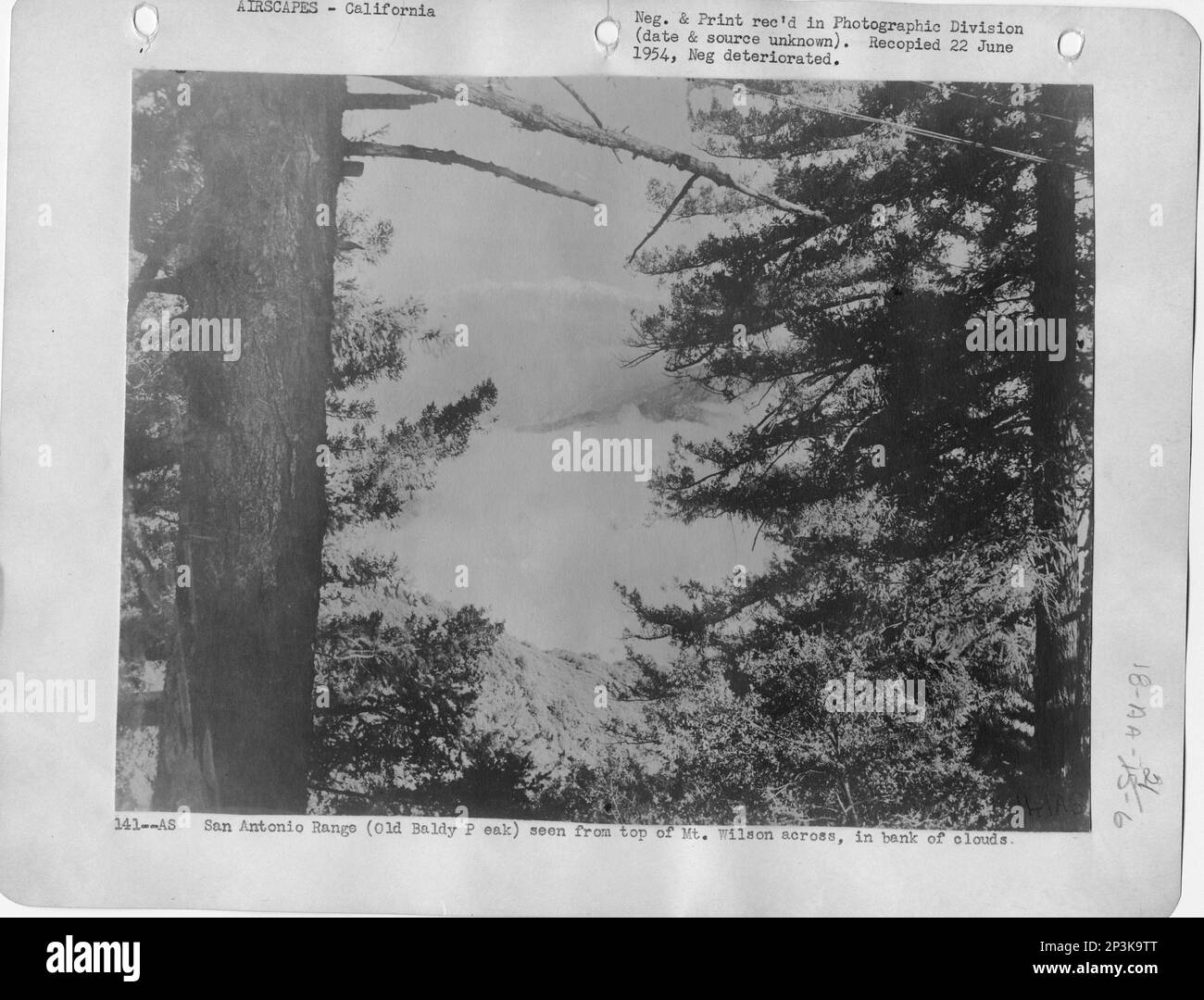 California San Anselmo through San Antonio Range, Aerial Photograph