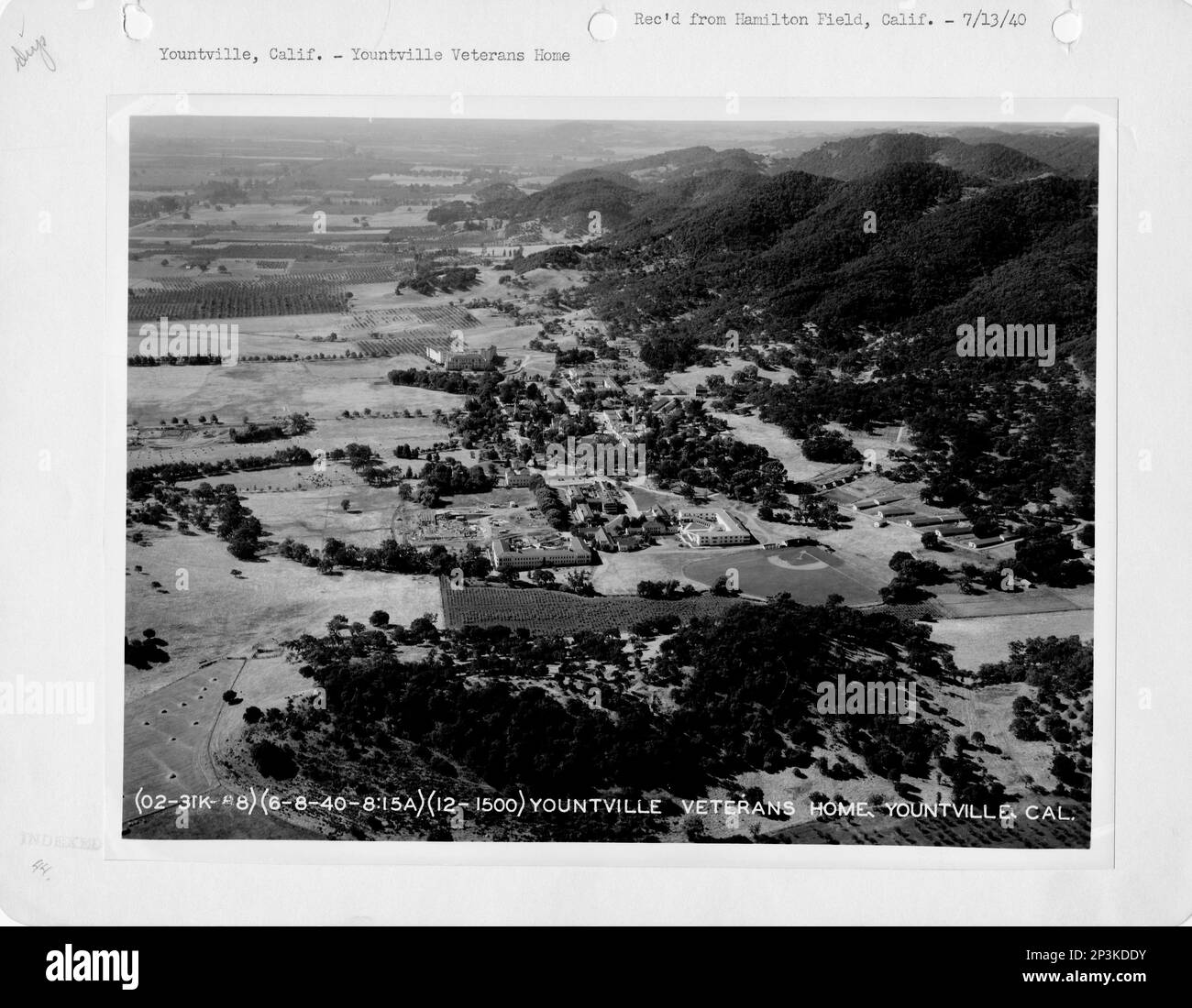 California Yountville, Aerial Photograph Stock Photo Alamy