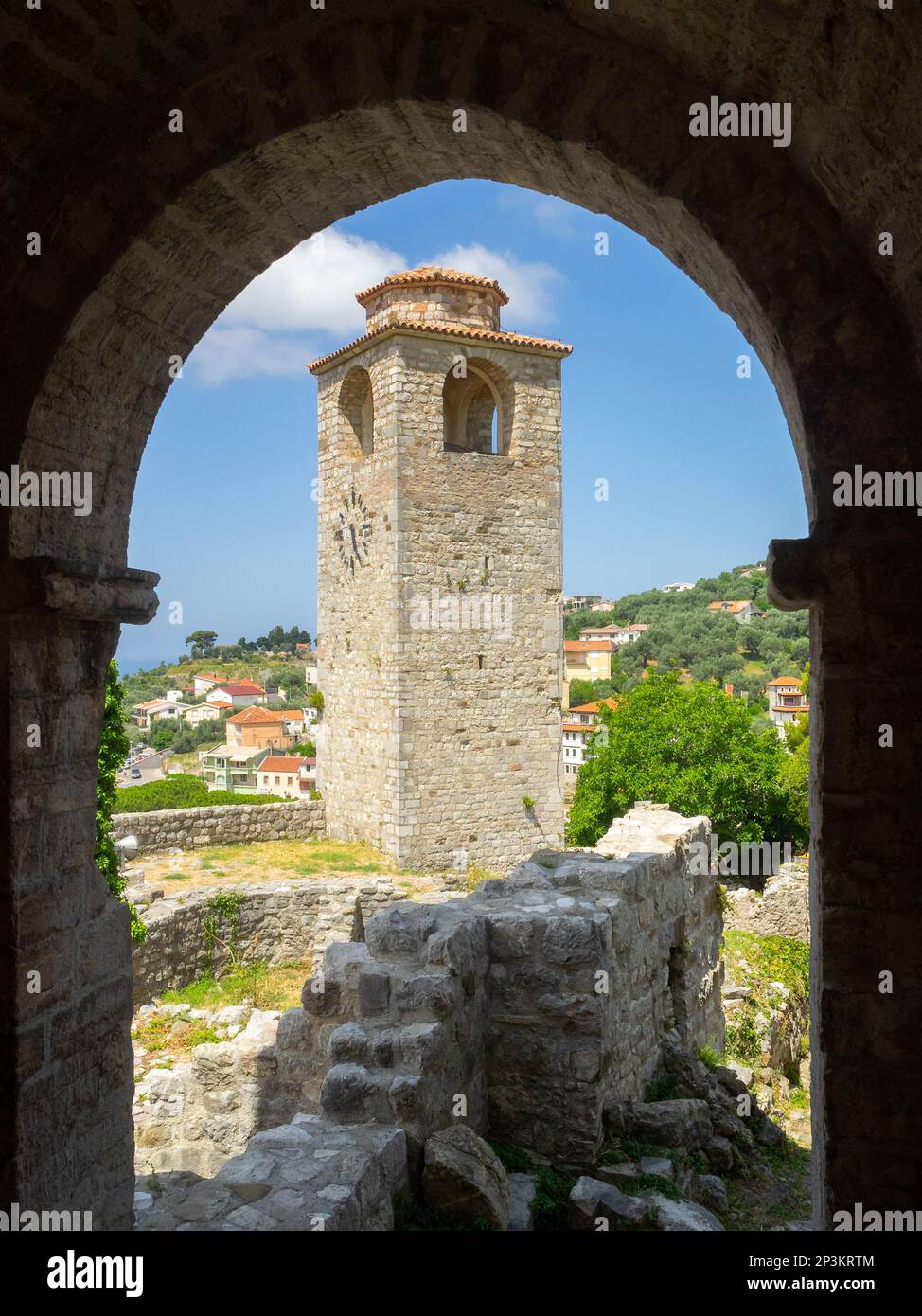 Stari Bar clock tower Stock Photo Alamy