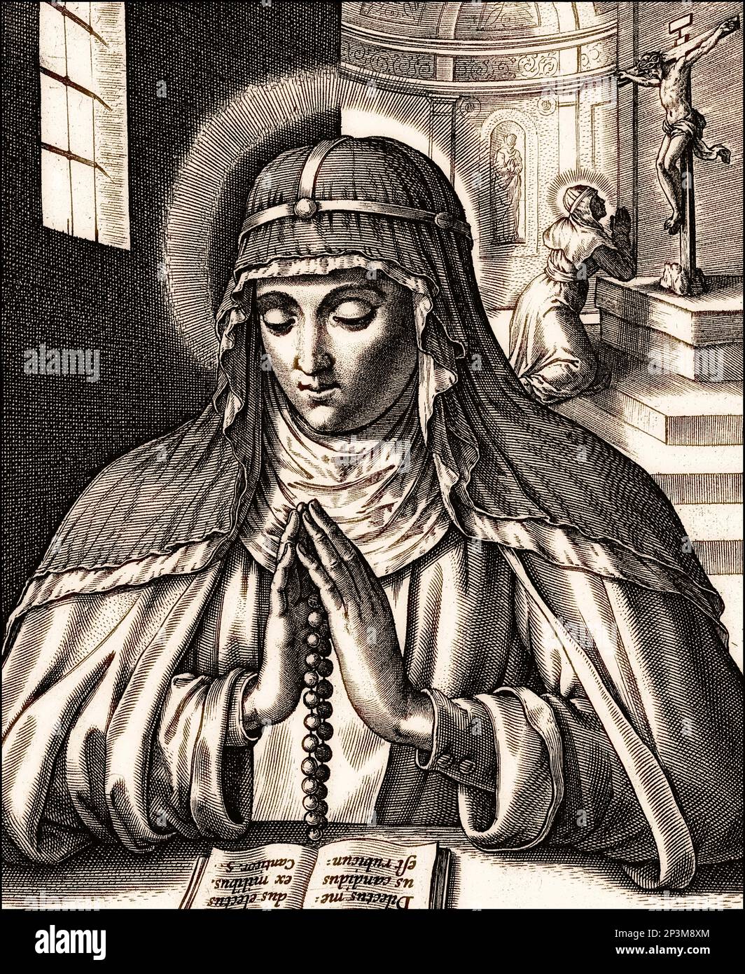 Bridget of Sweden, Saint Birgitta, c. 1303 – 1373 Stock Photo