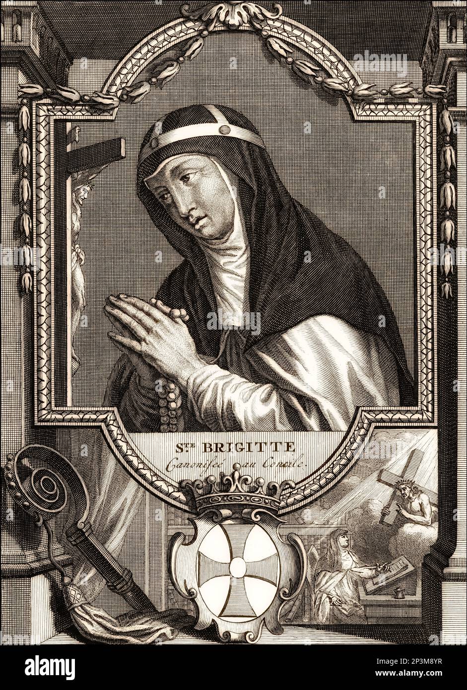 Bridget of Sweden, Saint Birgitta, c. 1303 – 1373 Stock Photo