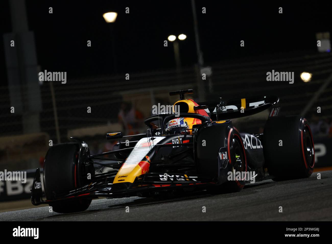 Max Verstappen (NLD) Red Bull Racing RB19. Formula One World Championship, Rd 1, Bahrain Grand Prix, Sunday 5th March 2023. Sakhir, Bahrain. Stock Photo