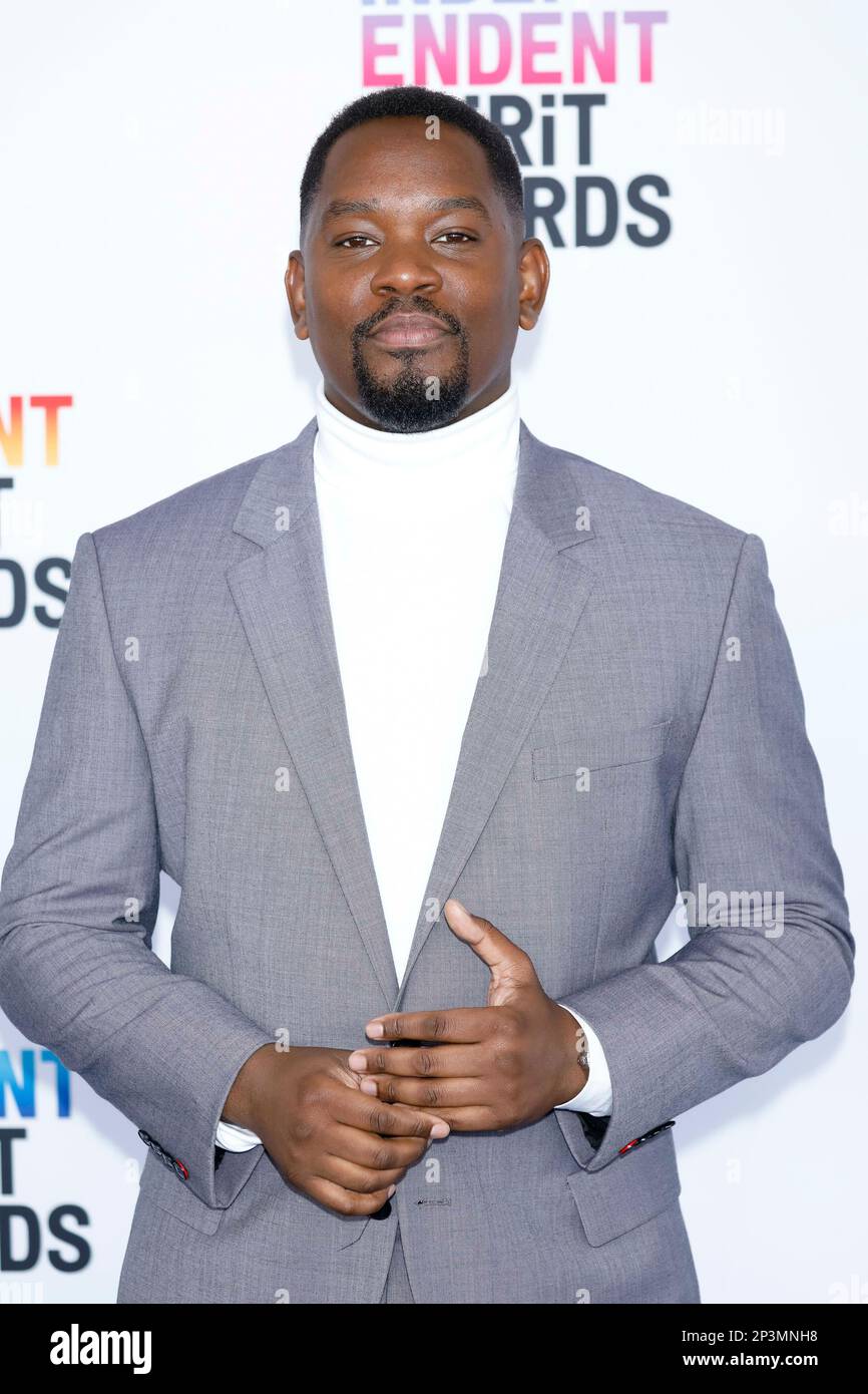 Aml Ameen attends the 2023 Film Independent Spirit Awards in Santa