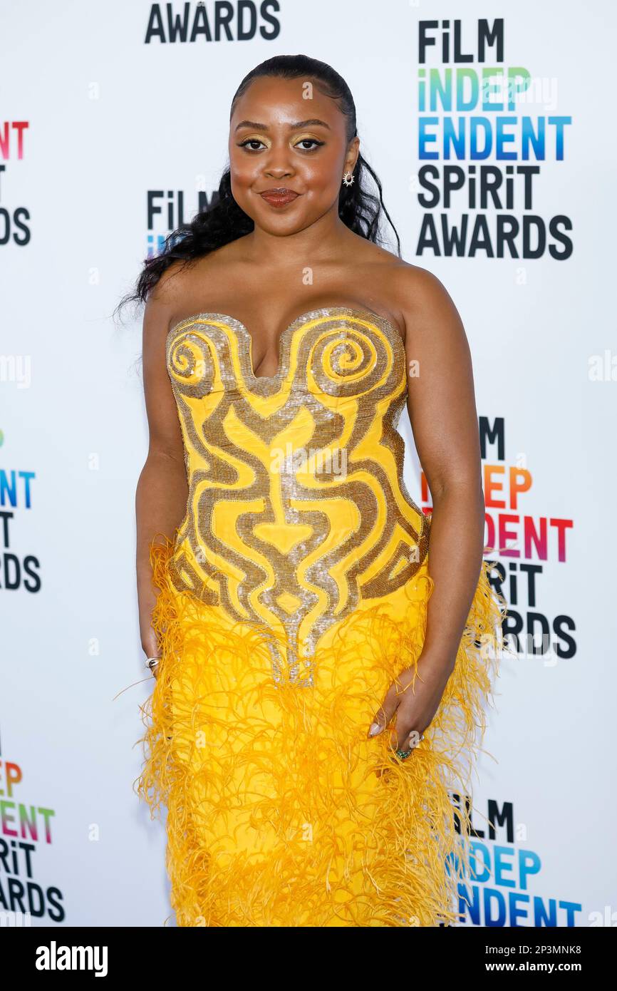 Quinta Brunson attends the 2023 Film Independent Spirit Awards in Santa