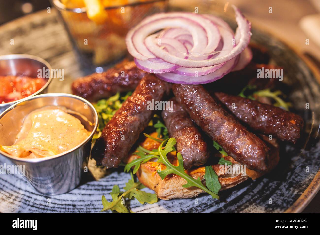 Chevapi Beef Pljeskavica croatia hi-res stock photography and images - Alamy