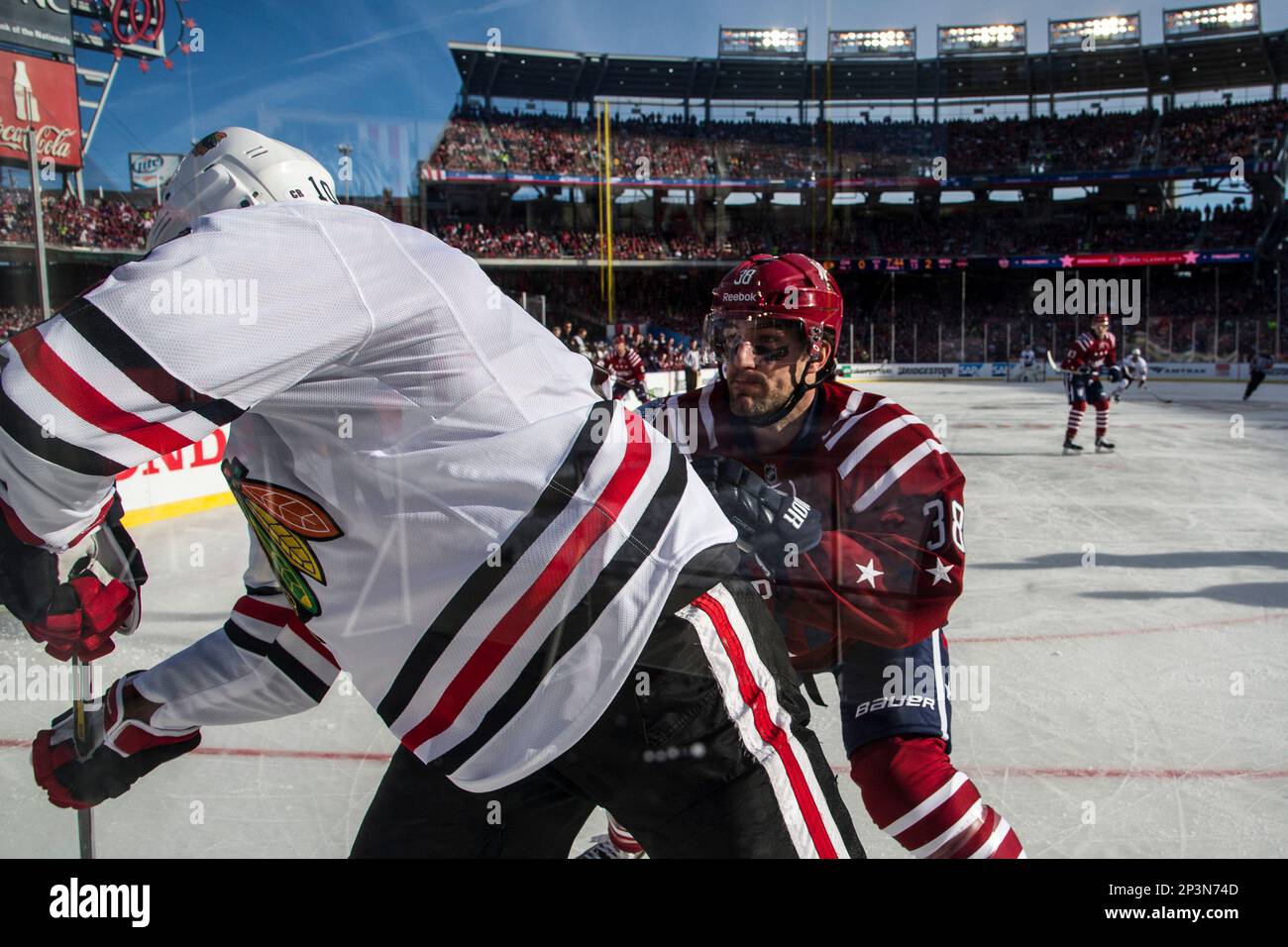 Nicklas Backstrom shows off the Caps' 2015 Bridgestone NHL Winter