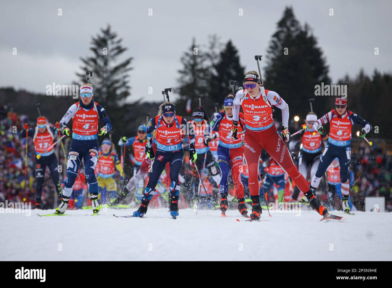 Biathlon World Cup race - mixed pairs, 5 March 2023 Nove Mesto na ...