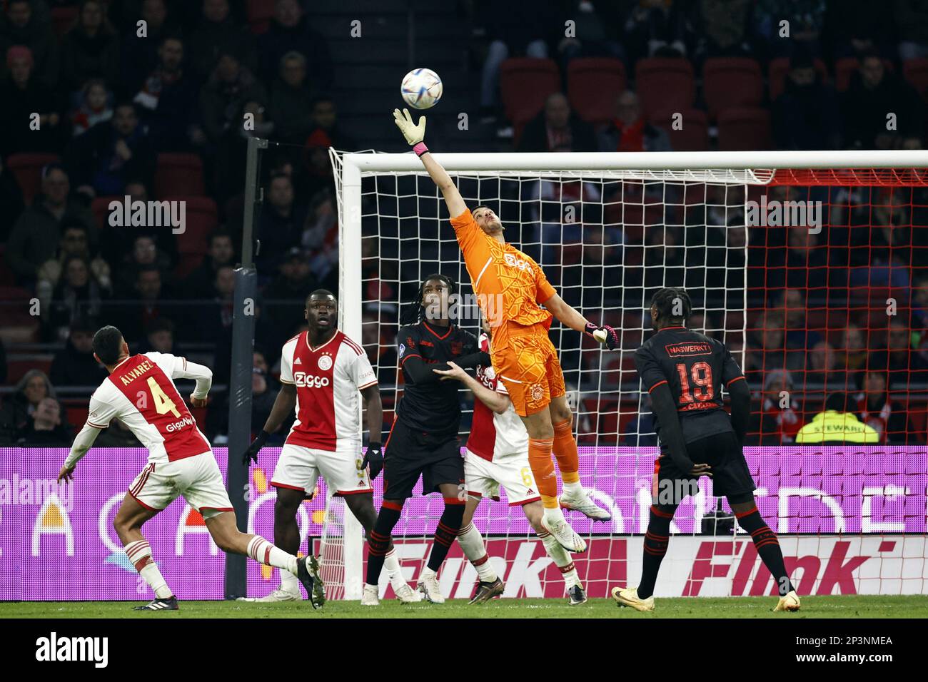 AMSTERDAM - Ajax goalkeeper Geronimo Rulli during the Dutch premier ...