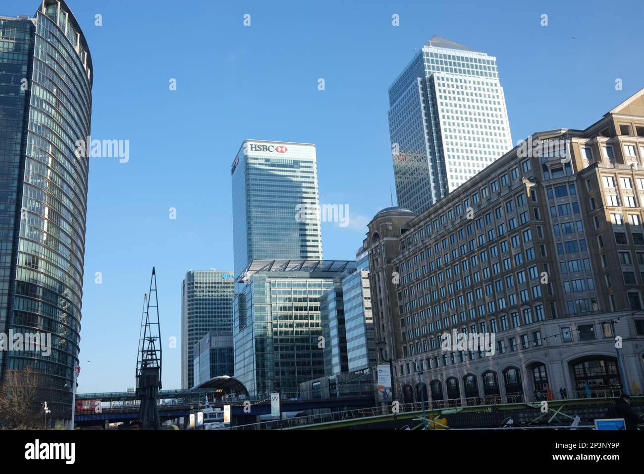 London canary wharf old new hi-res stock photography and images - Alamy